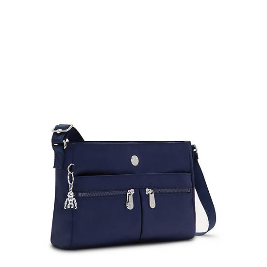 Kipling New Angie Crossbody Bag Handbag Cosmic Blue | AU 1286SG